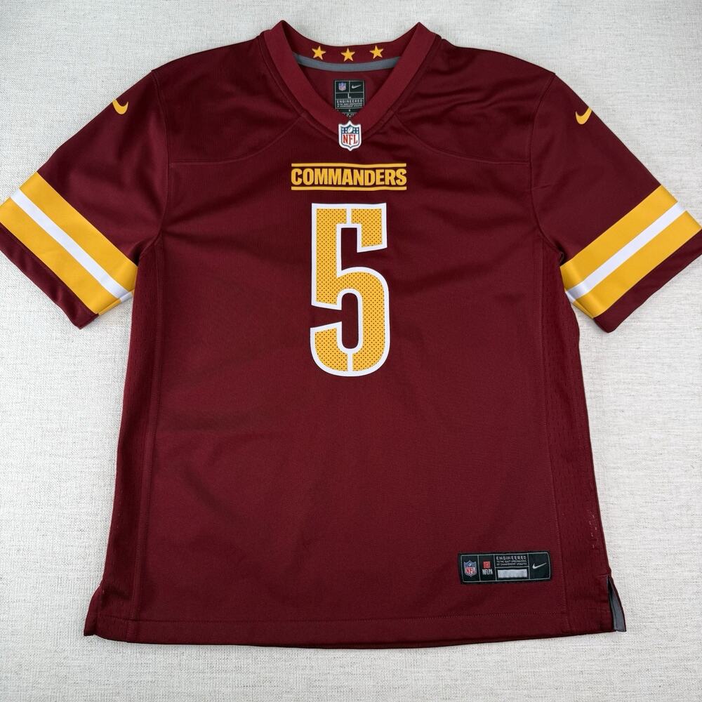 Nike Washington Commanders Jayden Daniels #5 NFL Football Jersey Burgundy Size L
